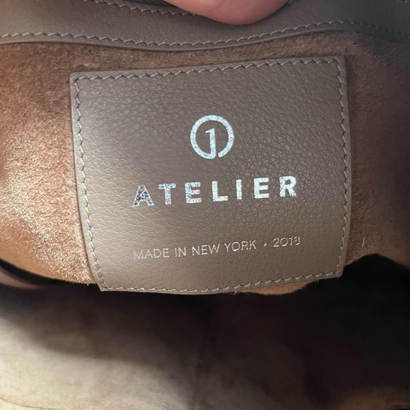 1Atelier small hobo in Anthracite Nappa - Picture 3 of 9